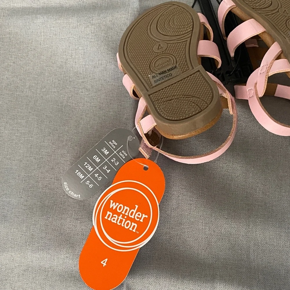 Wonder Nation Light Pink Kids Sandals